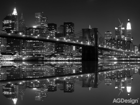 Fototapeta vliesová New York černobíle 360 x 270 cm