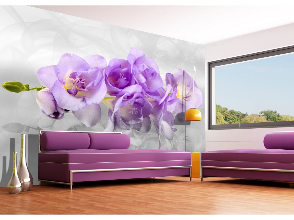 Vliesová fototapeta AG Design FTN XXL 2400 Orchidej 3D 360 x 270 cm