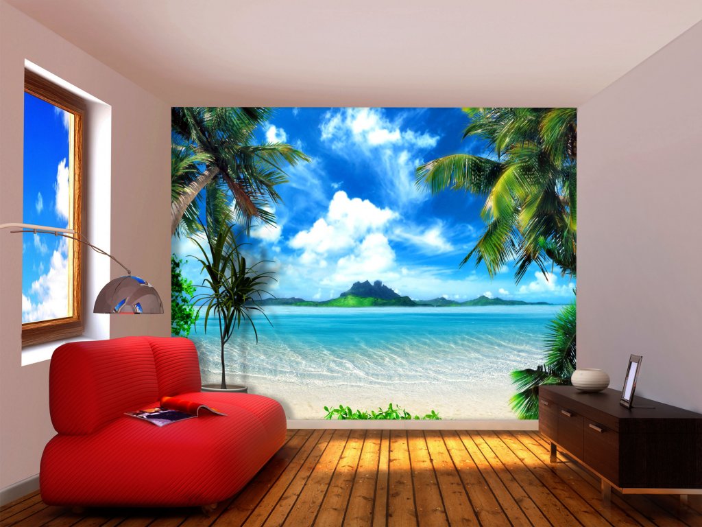 Fototapeta vliesová Tropická pláž 360 x 270 cm