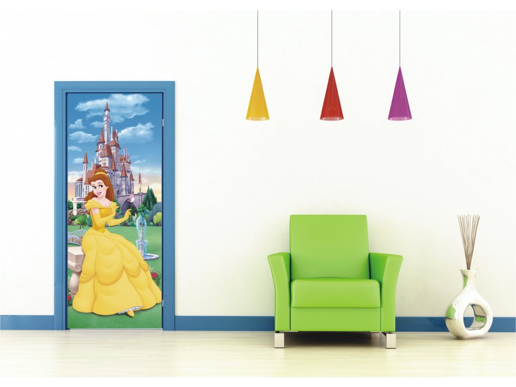Dětská vliesová fototapeta AG Design FTDN V 5412 Disney Kráska a zvíře 90 x 202 cm