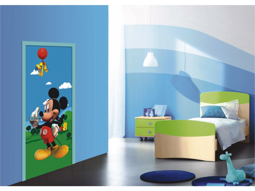 Dětská vliesová fototapeta AG Design FTDN V 5407 Disney Mickey 90 x 202 cm