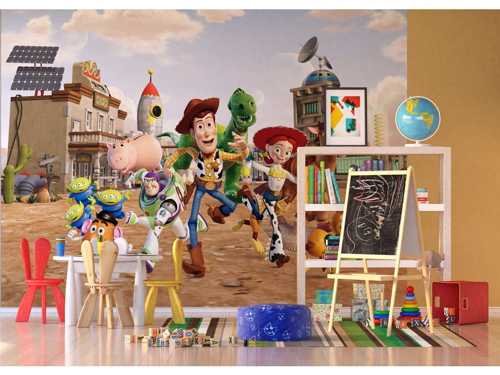 Dětská vliesová fototapeta AG Design FTDN5021 Disney Toy Story 360 x 270 cm