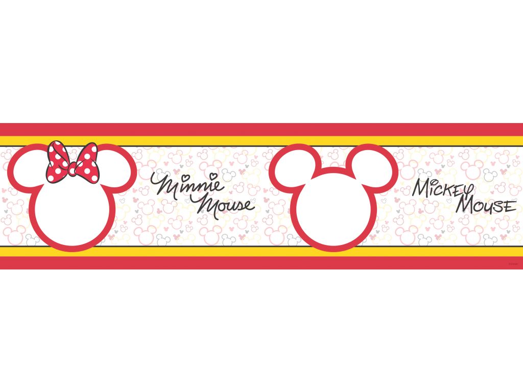 Dětská samolepící bordura AG Design WBD 8068 Mickey Mouse 5 m x 0,14 m