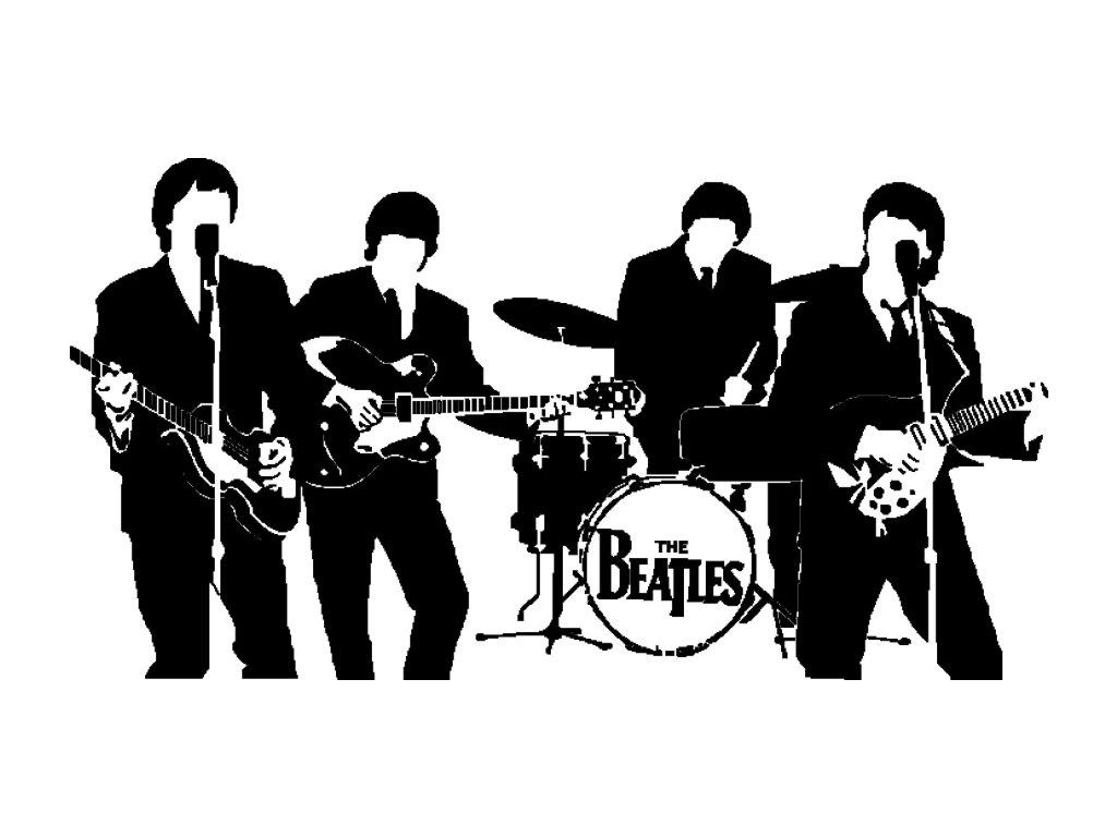 Samolepka na zeď The Beatles