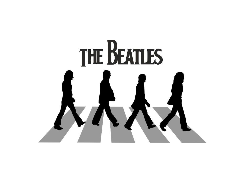 Samolepka na zeď The Beatles Abbey road