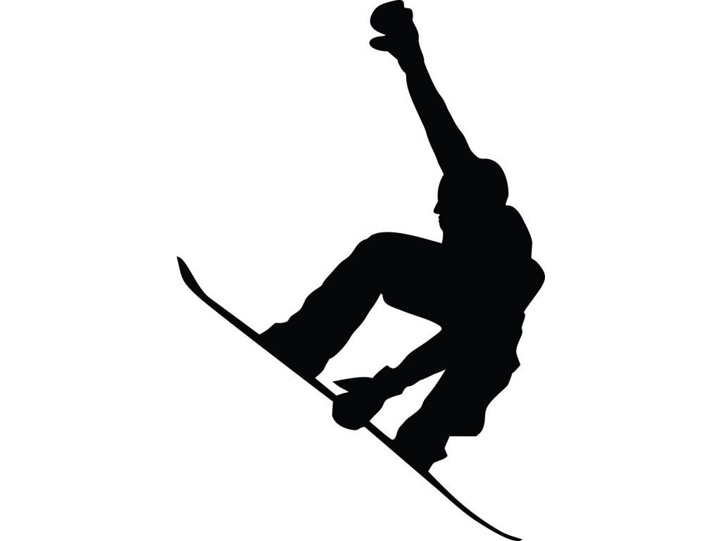 Samolepka na zeď Snowboardista 9