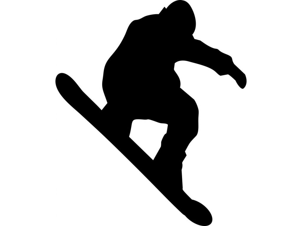 Samolepka na zeď Snowboardista 8