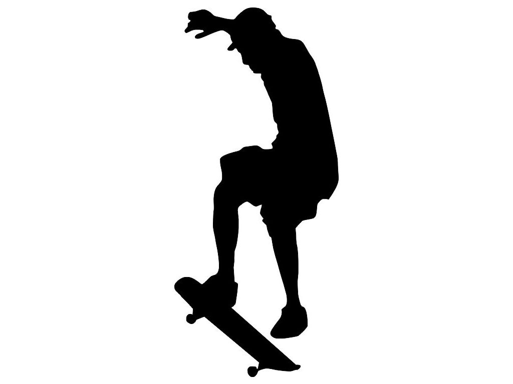 Samolepka na zeď Skateboard skok