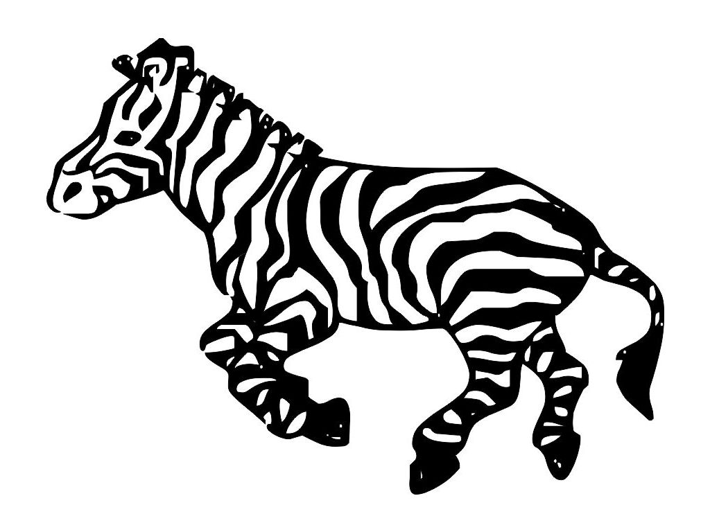 Samolepka na zeď Zebra v pohybu