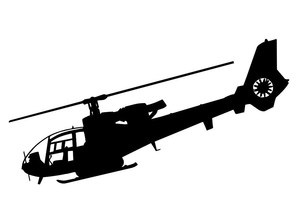 Samolepka na zeď Vojenská helikoptéra 1