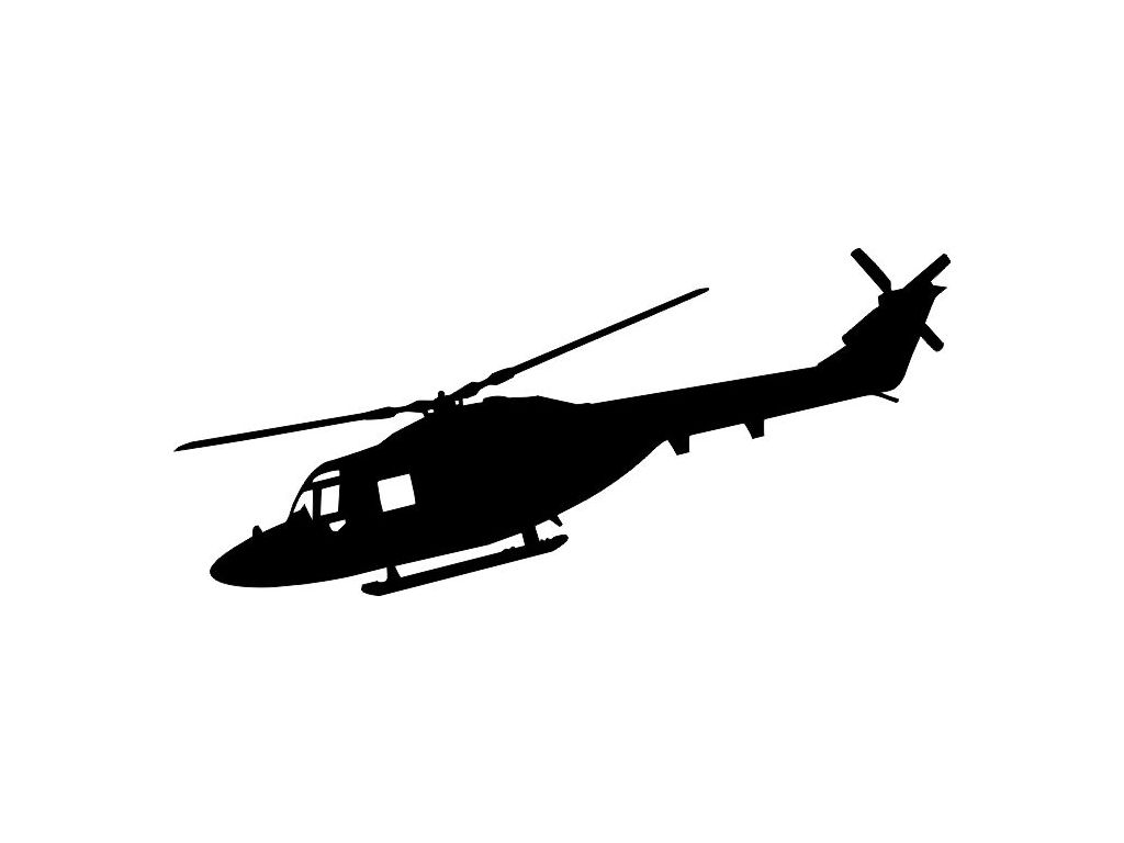 Samolepka na zeď Vojenská helikoptéra 2