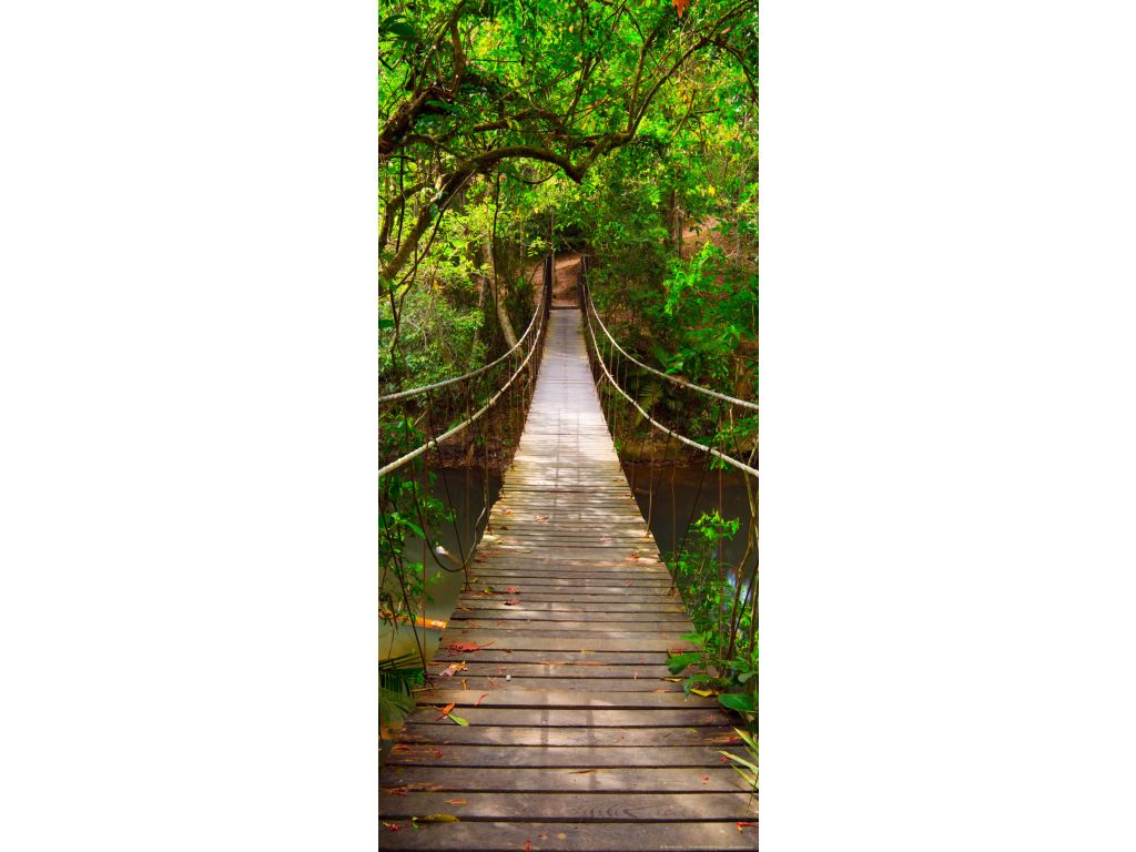 Fototapeta vliesová Zelený most 90 x 202 cm