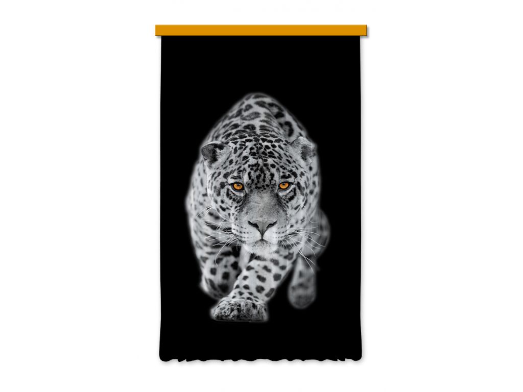 Foto závěs Leopard 140 x 245 cm, úplné zastínění
