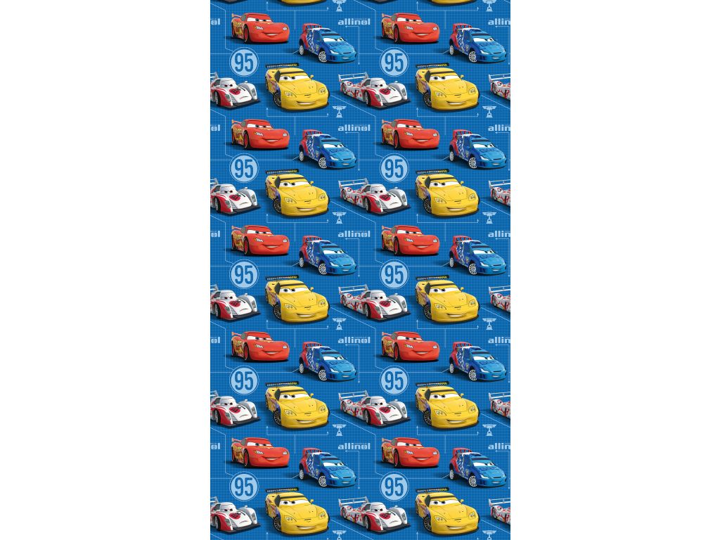 Dětský foto zavěs AG Design FCS L 7133 Disney Cars 140 x 245 cm, lehké zastínění