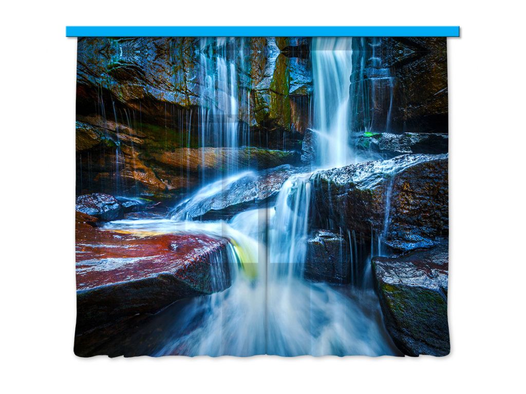 Foto závěs Vodopád 280 x 245 cm, lehké zastínění