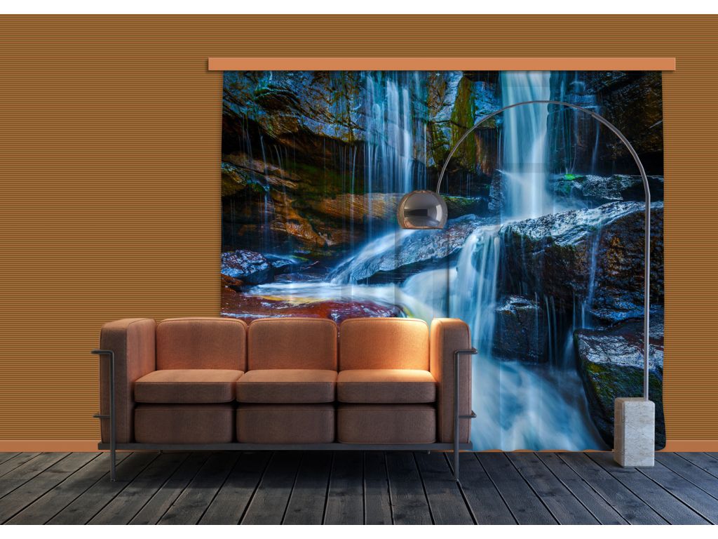 Foto závěs Vodopád 280 x 245 cm, lehké zastínění
