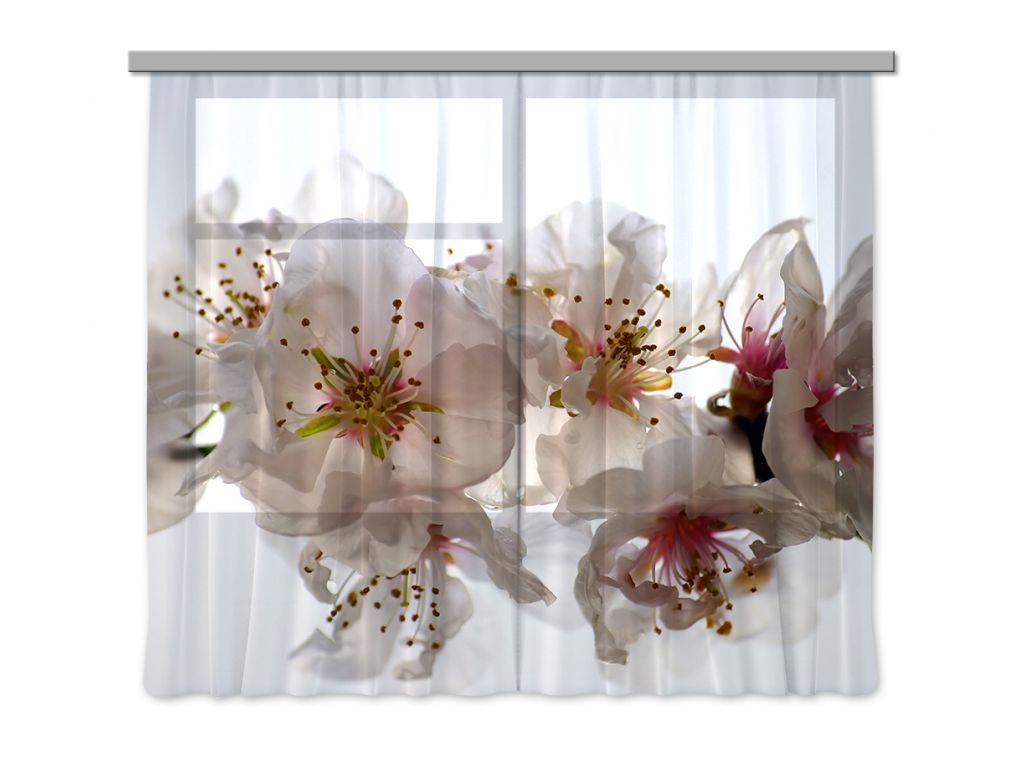Foto závěs Květiny 280 x 245 cm, lehké zastínění