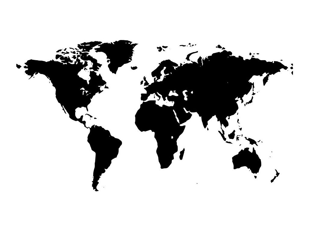 Samolepka na zeď Mapa světa 2