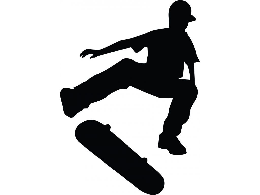 Samolepka na zeď Skateboardista 3