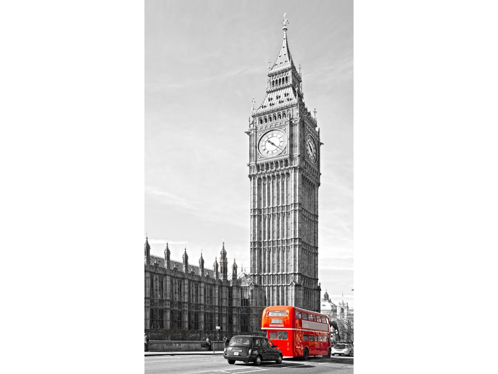 Foto závěs Londýn 140 x 245 cm, úplné zastínění