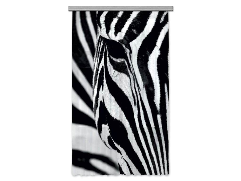 Foto závěs Zebra 140 x 245 cm, úplné zastínění