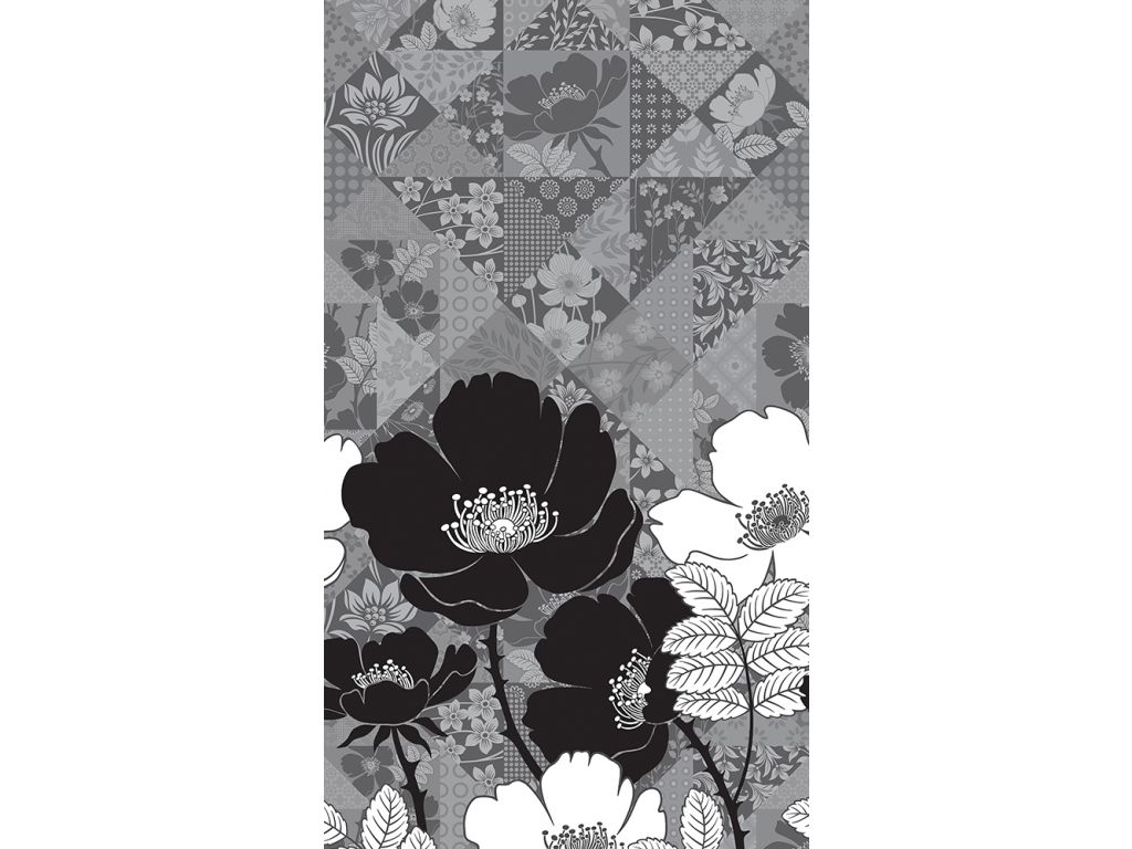 Foto závěs Květiny 140 x 245 cm, úplné zastínění