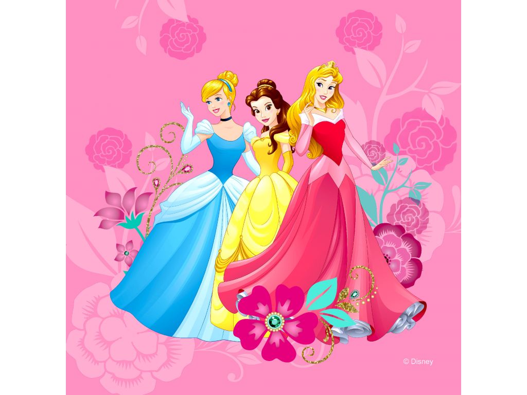 Dětský dekorační polštářek AG Design CND 3127 Disney Princezny 40 x 40 cm