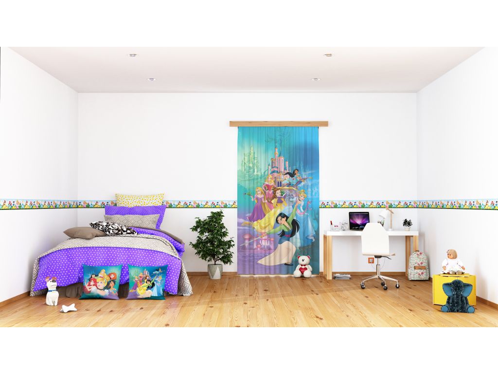 Dětský dekorační polštářek AG Design CND 3123 Disney Princezny 40 x 40 cm