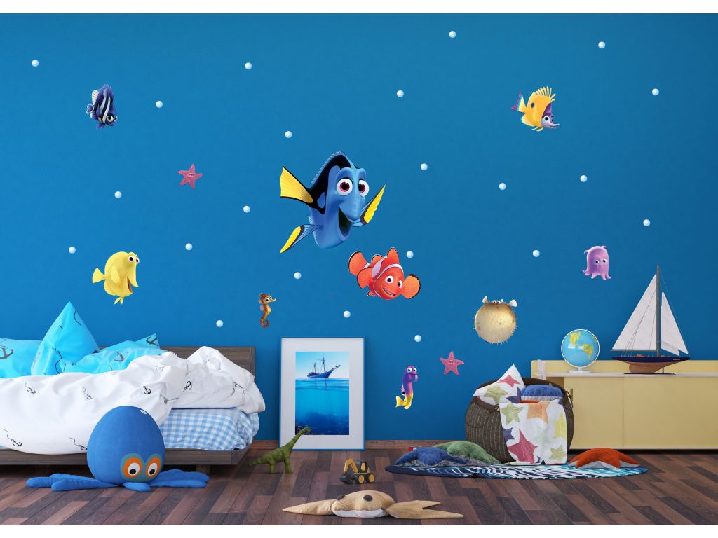 Dětské samolepky na zeď AG Design DK 1730 Disney Nemo 42,5 x 65 cm
