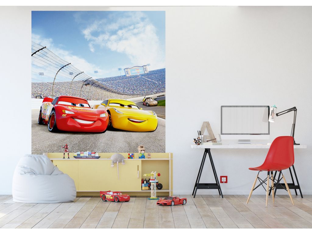 Dětská vliesová fototapeta AG Design FTDN XL 5147 Disney Cars 180 x 202 cm