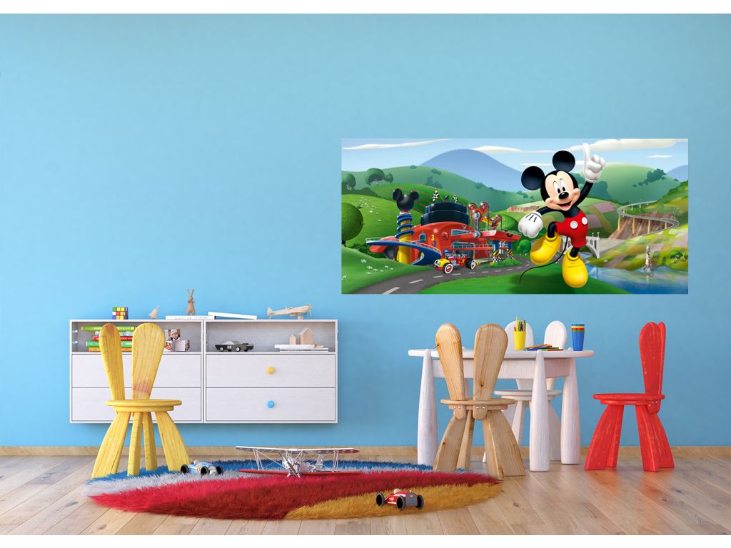 Dětská vliesová fototapeta AG Design FTDN H 5375 Mickey Mouse 202 x 90 cm