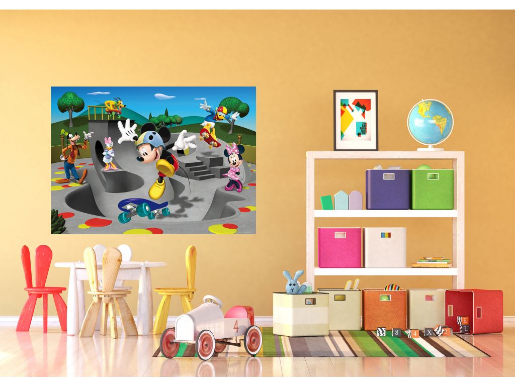 Dětská vliesová fototapeta AG Design FTDN M 5229 Disney Mickey freestyle 160 x 110 cm