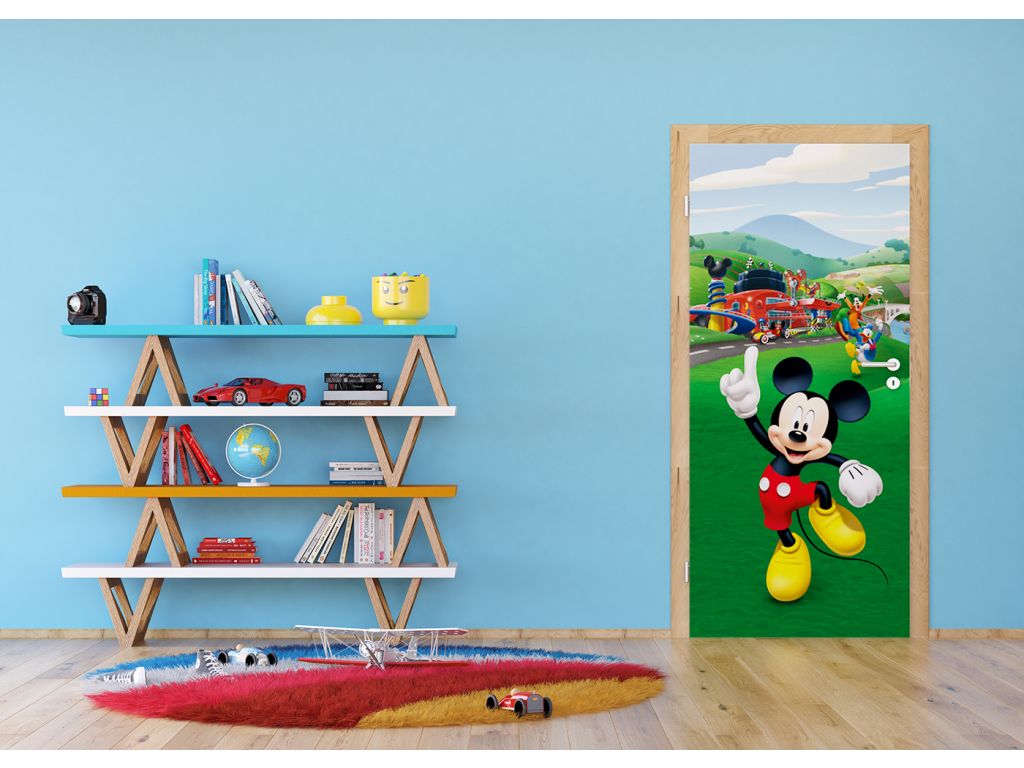 Dětská vliesová fototapeta AG Design FTDN V 5480 Mickey Mouse 90 x 202 cm