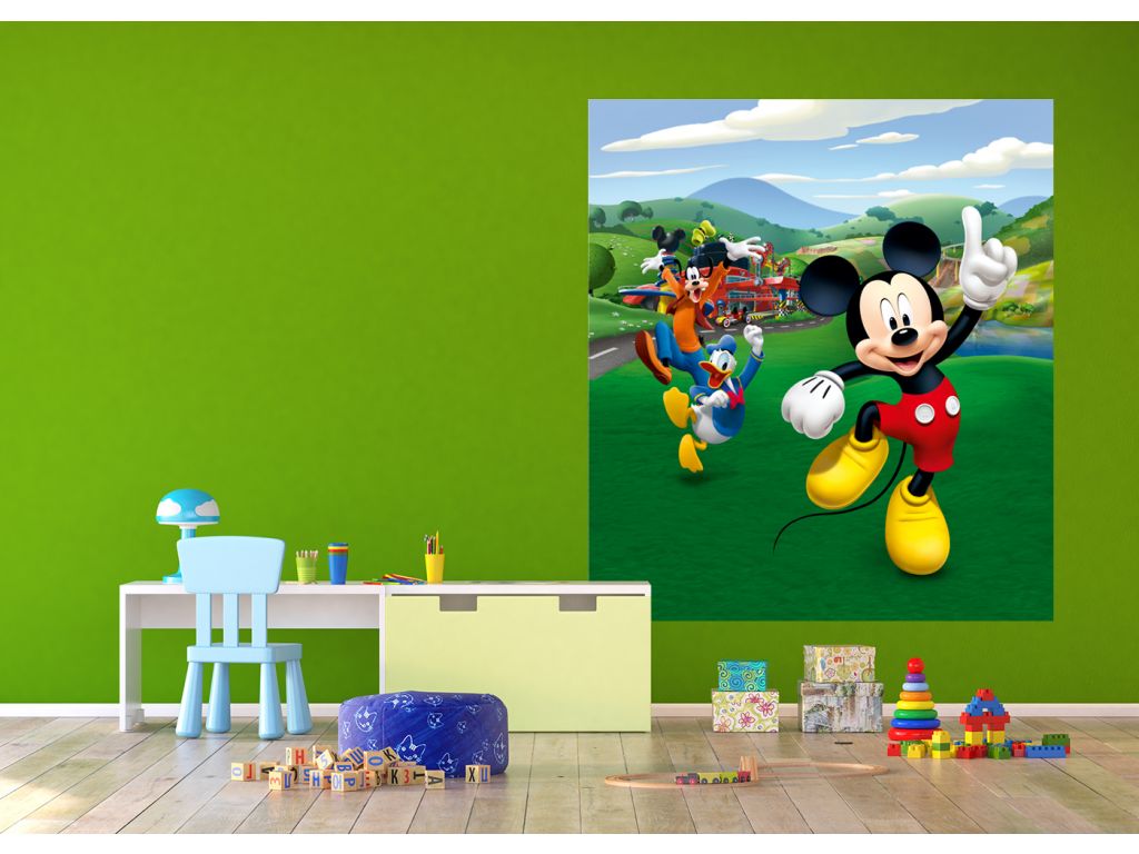 Dětská vliesová fototapeta AG Design FTDN XL 5148 Mickey Mouse 180 x 202 cm