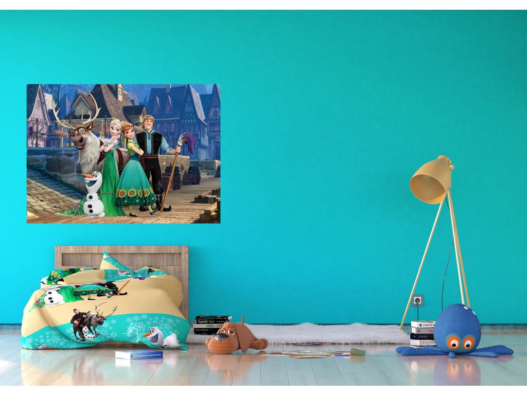 Dětská vliesová fototapeta AG Design FTDN M 5245 Disney Frozen 160 x 110 cm