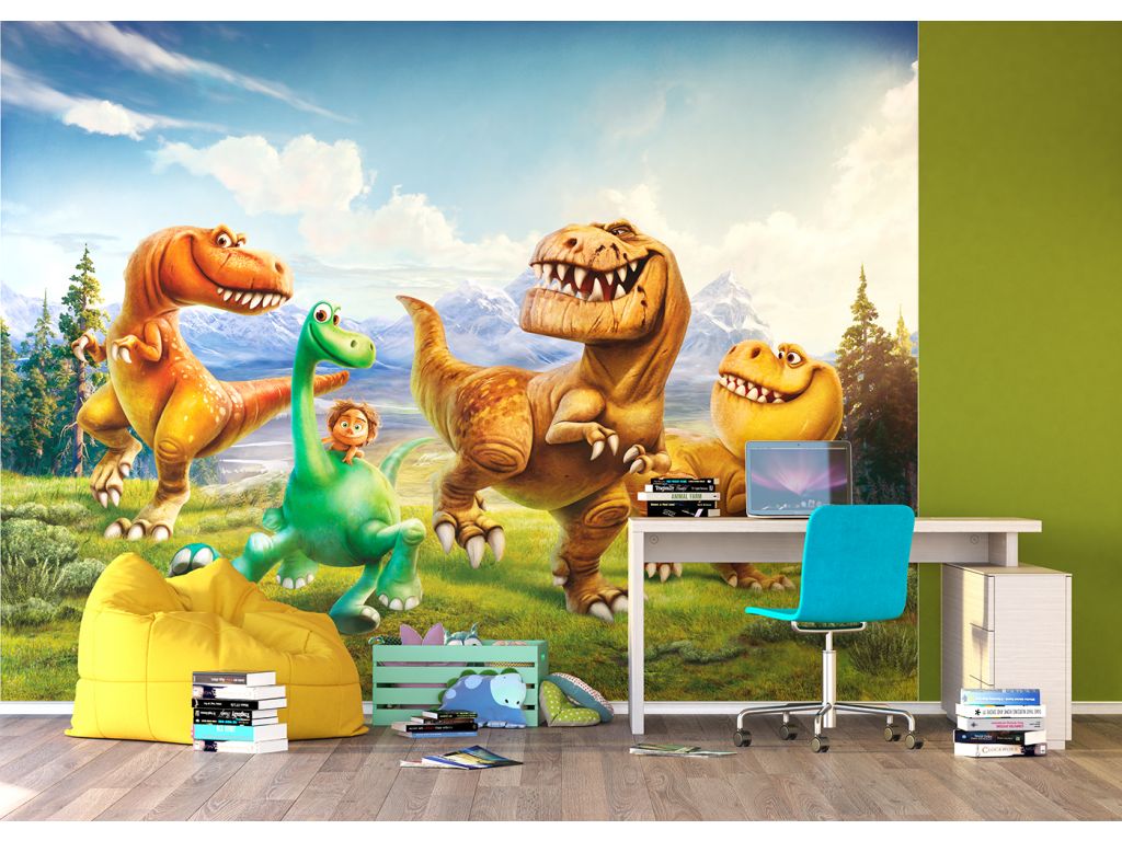 Dětská vliesová fototapeta AG Design FTDNXXL 5044 Disney The Good Dinosaur Dinosaurus 360 x 270 cm