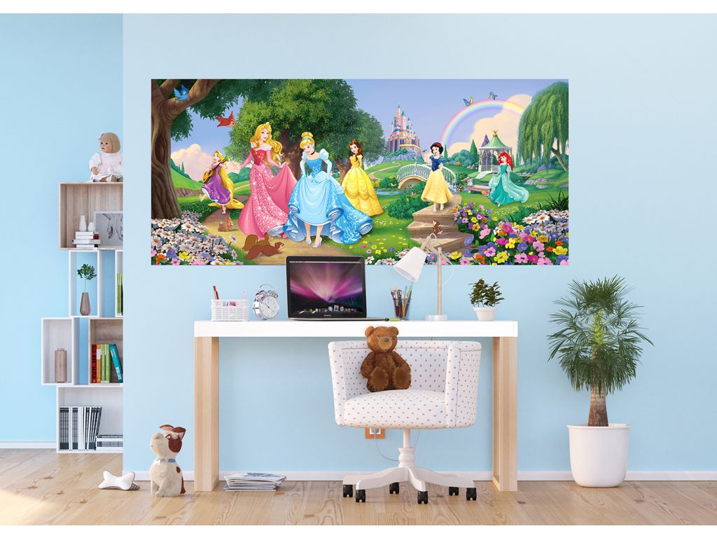 Dětská vliesová fototapeta AG Design FTDNH 5378 Disney Princezny 202 x 90 cm