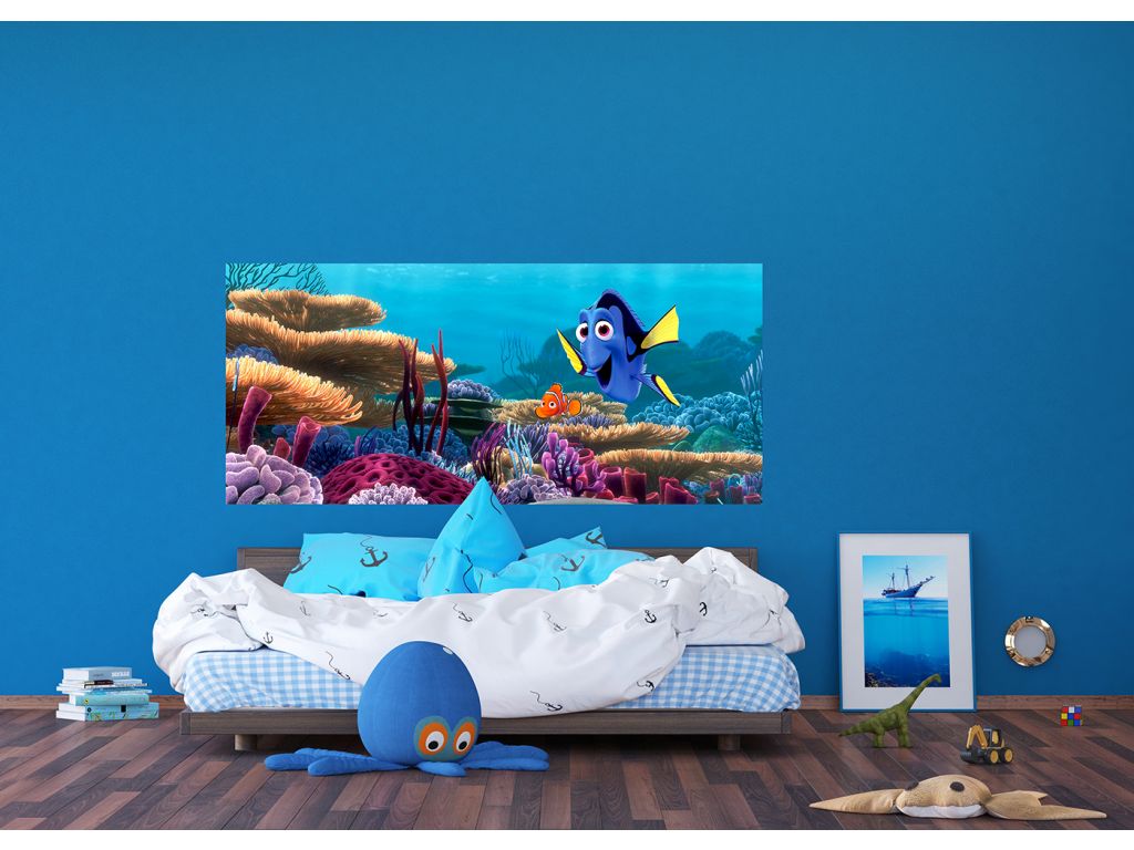 Dětská vliesová fototapeta AG Design FTDNH 5379 Disney Nemo 202 x 90 cm