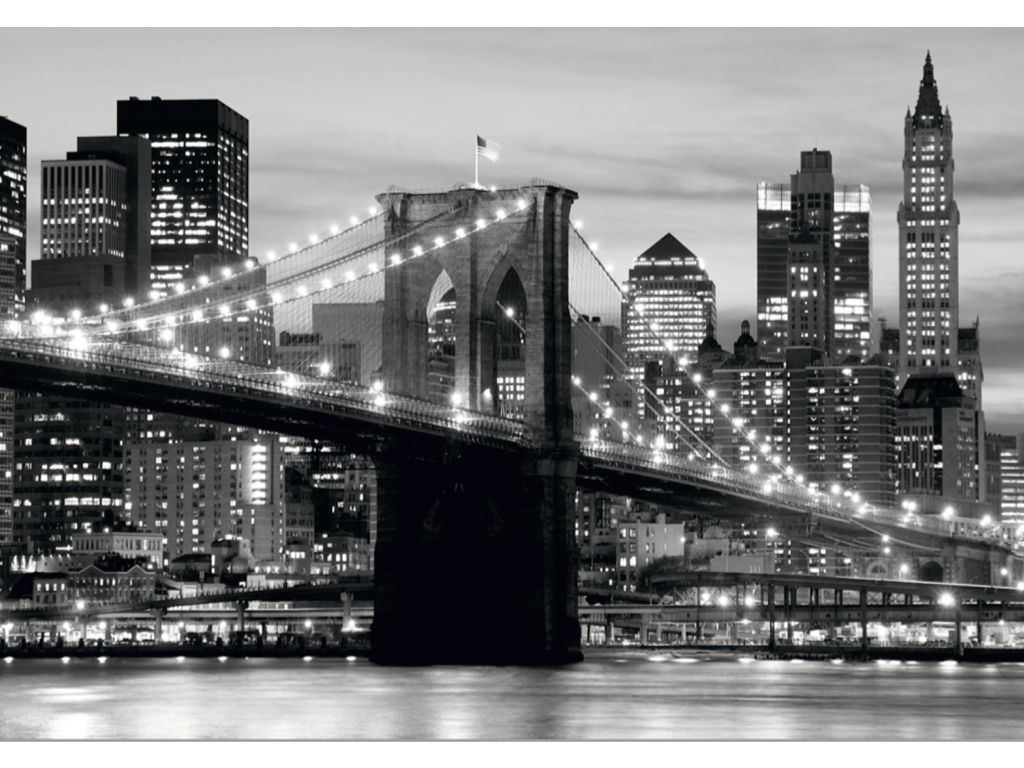 Vliesová fototapeta AG Design FTNS 2465 Brooklynský most 360 x 270 cm