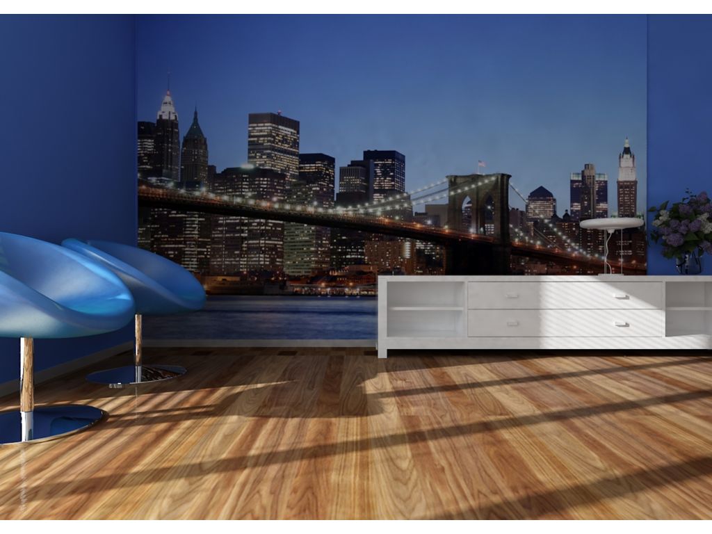 Vliesová fototapeta AG Design FTNS 2472 Brooklynský most 360 x 270 cm