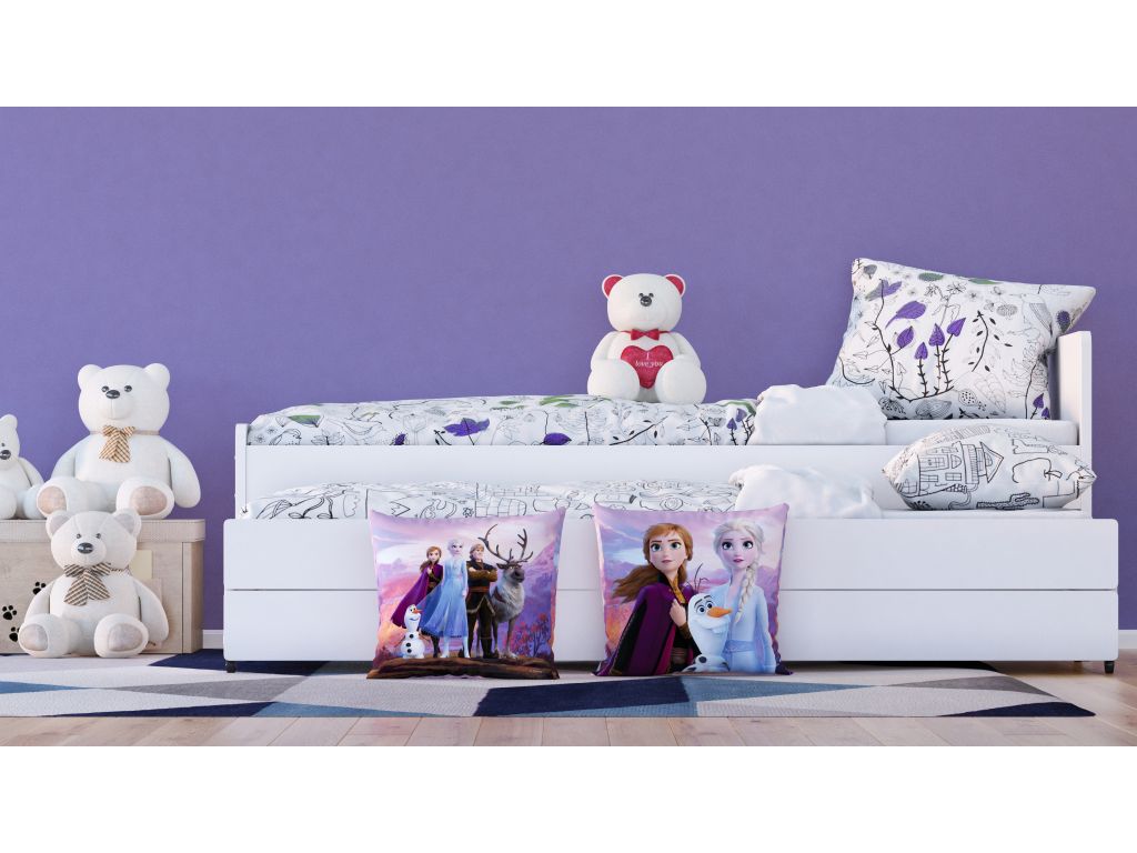 Dětský dekorační polštářek AG Design CND 3129 Disney Ledové království 2, rozměr 40 x 40 cm