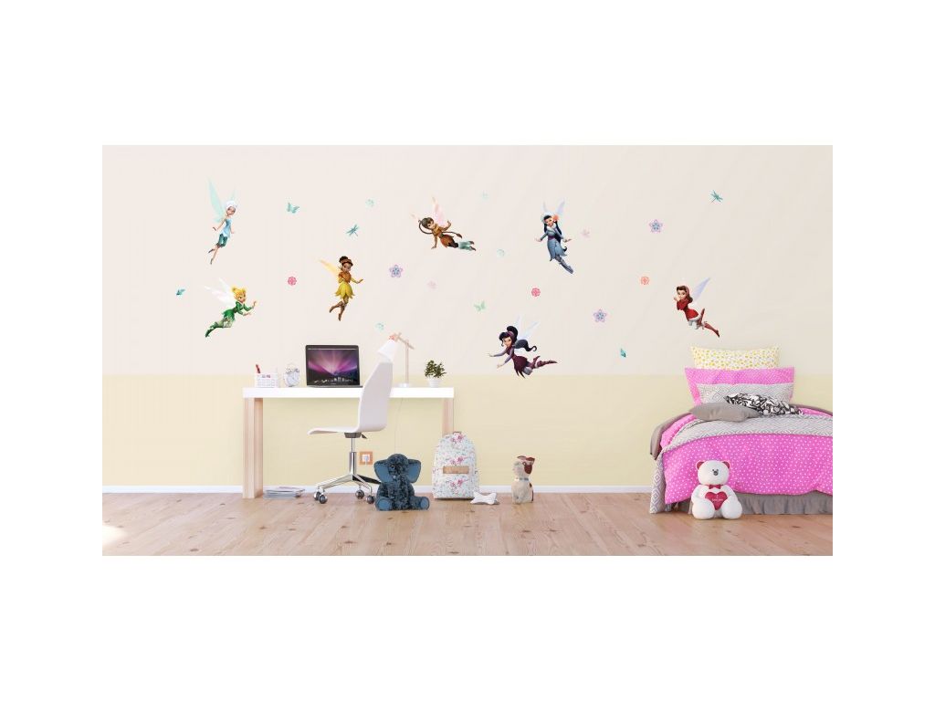 Dětské samolepky na zeď AG Design DK 1707 Disney Víly 65 x 85 cm