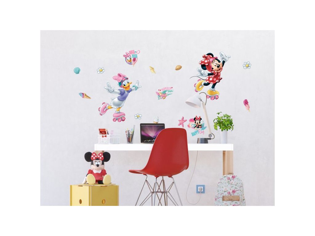 Dětské samolepky na zeď AG Design DK 1724 Disney Minnie 65 x 85 cm
