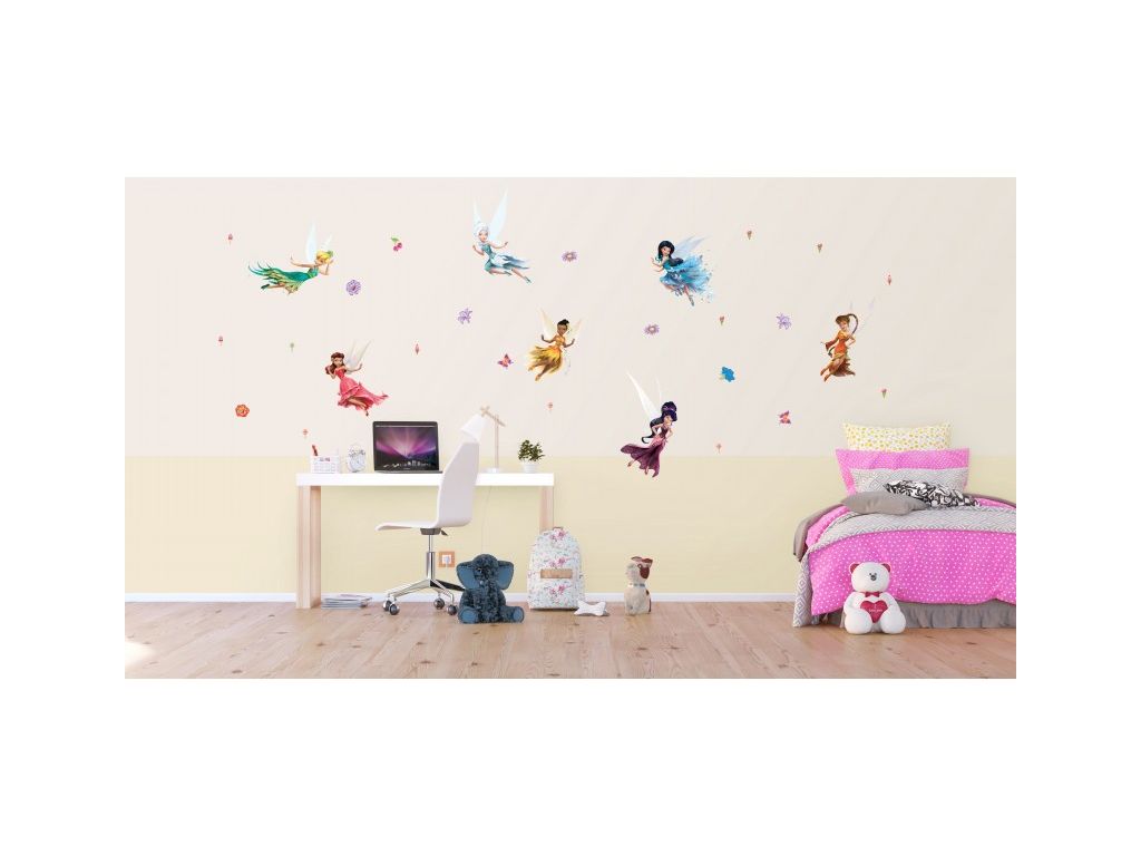 Dětské samolepky na zeď AG Design DK 1769 Disney Víly 65 x 85 cm