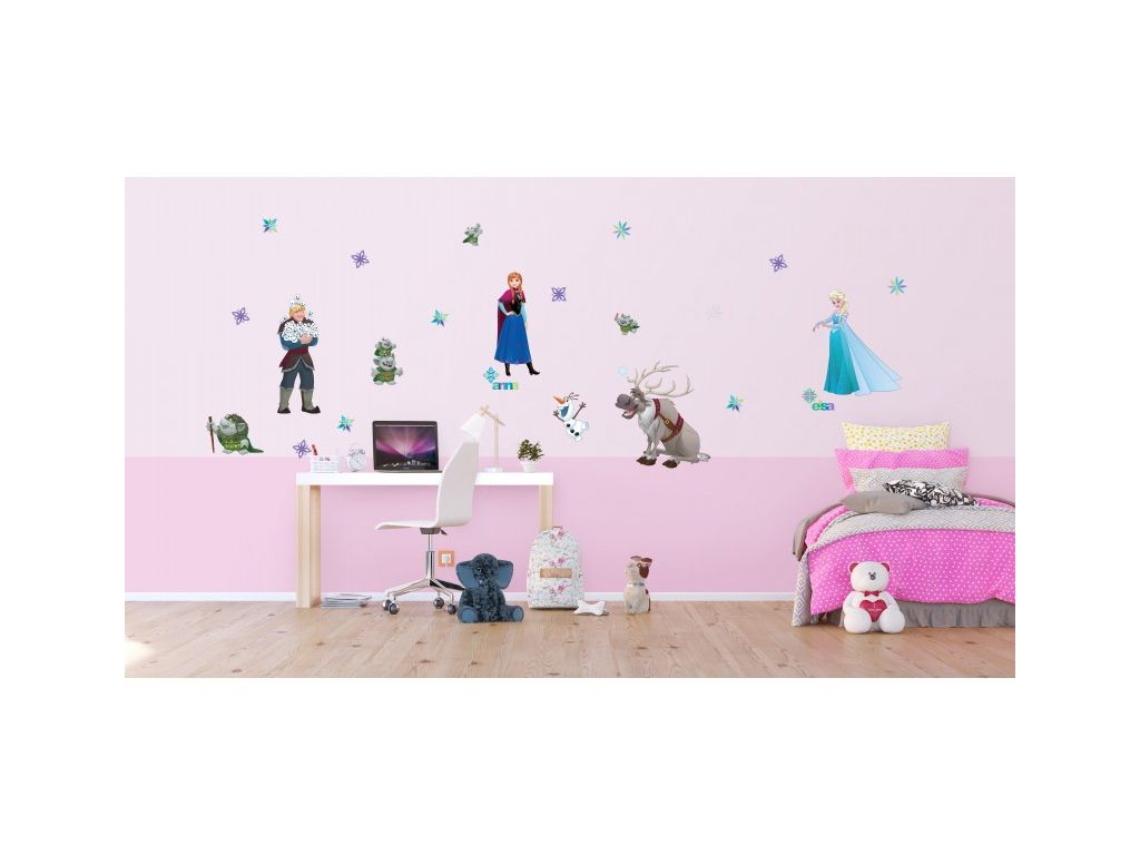 Dětské samolepky na zeď AG Design DK 2303 Disney Ledové království 65 x 85 cm