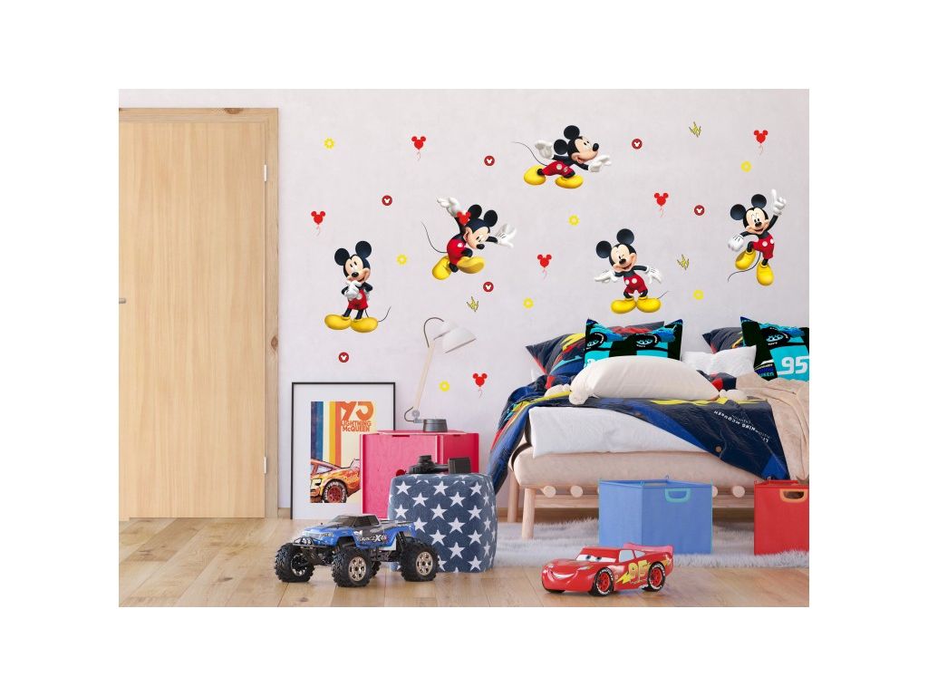 Dětské samolepky na zeď AG Design DK 2311 Disney Mickey 65 x 85 cm
