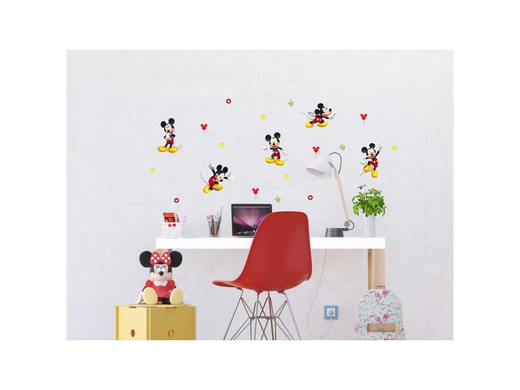 Dětské samolepky na zeď AG Design DKS 3802 Mickey Mouse  30 x 30 cm