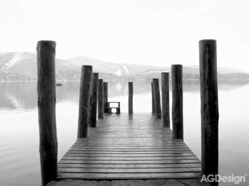 Fototapeta Molo u jezera 360 x 255 cm