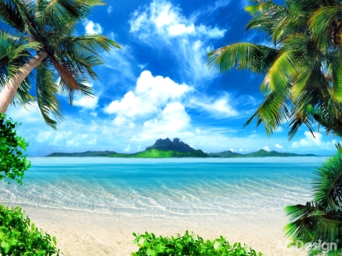 Fototapeta vliesová Tropická pláž 360 x 270 cm