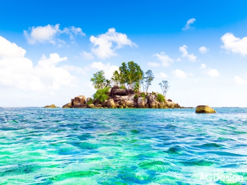 Fototapeta vliesová Ostrov v moři 360 x 270 cm